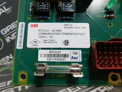 Bailey Controls NTCL01 infi 90 Communication Termination Unit 24Vdc 1A Used
