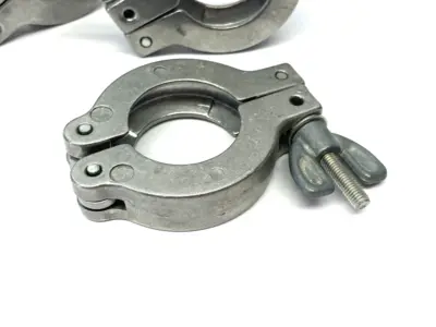 USED AGILENT WING NUT QUICK-CLAMP NW25 METALLIC FINISH