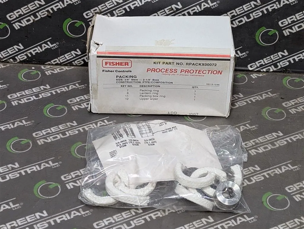 Fisher Controls RPACKX00072 Process Protection Packing Kit New NIB