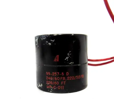 LOT OF 2 USED ASCO 99-257-6-D COILS 992576D