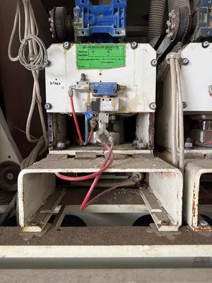 DMC UNISAND 2000-1, 52" 5-HEAD TOP AND 3-HEAD BOTTOM WIDE-BELT SANDER