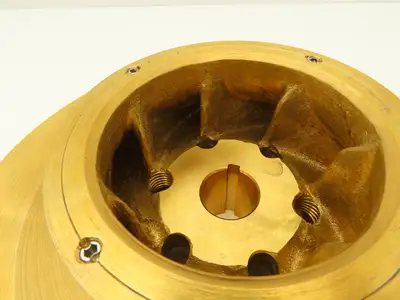 Worthington 905211-05 Centrifugal Pump Impeller Brass Bronze 1-1/8"Bore 10.75"OD