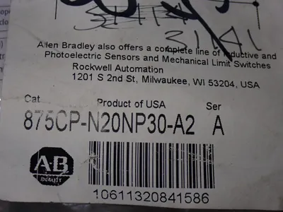 New | in-Stock ALLENBRADLEY 875CPN20NP30A2 Proximity Sensors Ohio US | HGR 24 #1069958