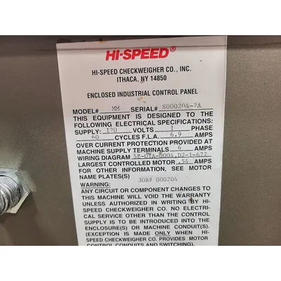 Used Mettler Toledo Hi-speed Checkweigher & Safeline Metal Detector [PART]