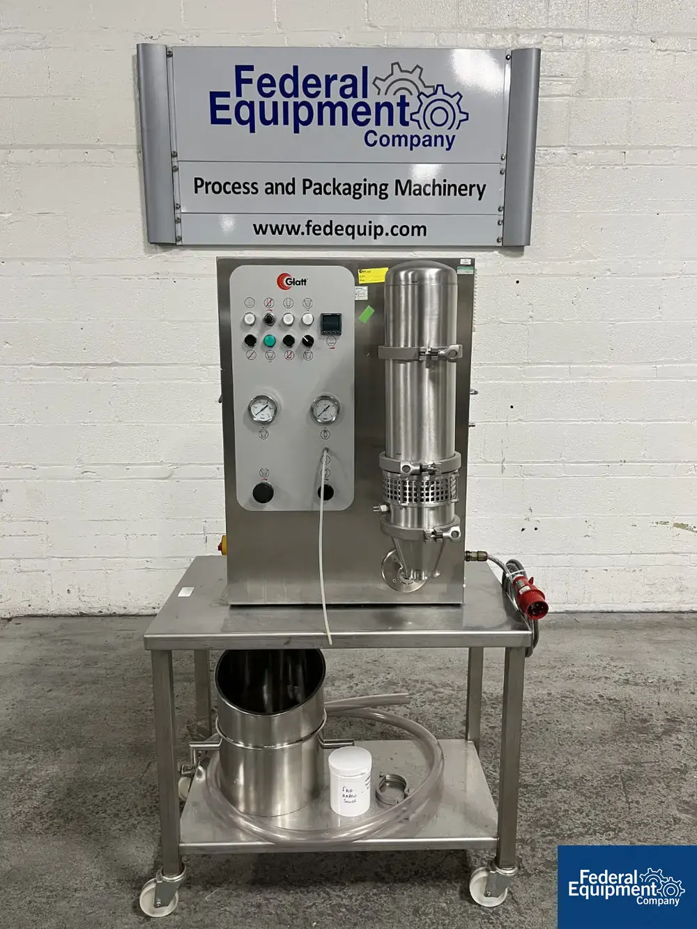 USED Glatt Glatt Fluid Bed Dryer, Model Mini Glatt 3