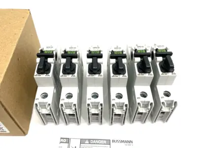 New | in-Stock Eaton Bussmann Fusible Disconnect Switch 1-Pole 374VAC 30A BOX OF 6 Circuit Breakers Michigan US | Maverick Industrial Sales #1389778