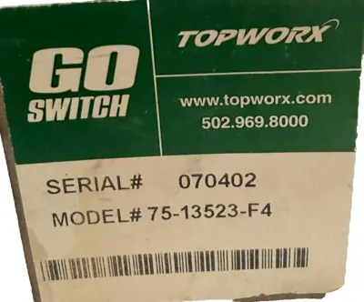 NEW TOPWORX GO SWITCH 75-13523-F4 LIMIT SWITCH 7513523F4
