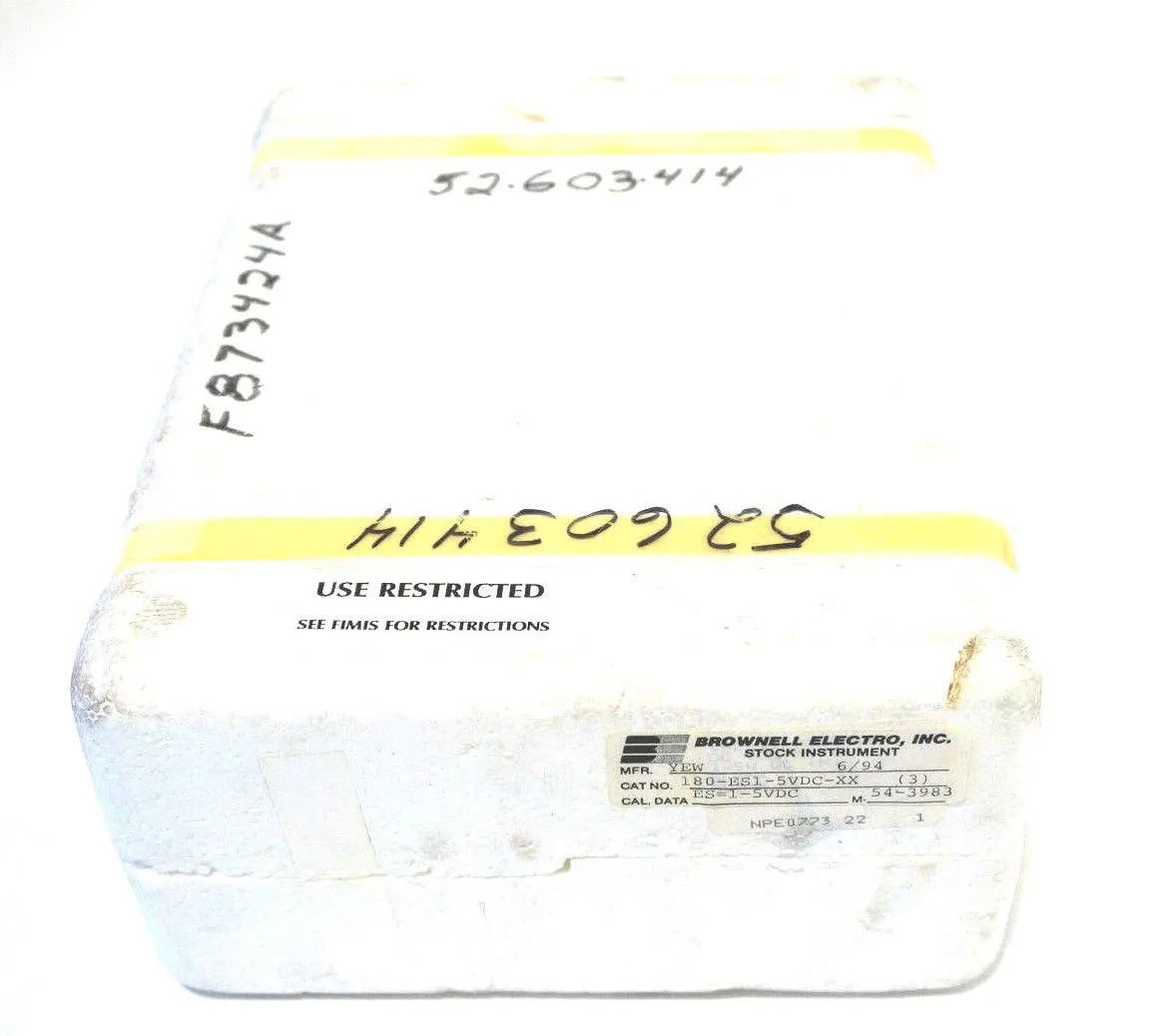 NEW BROWNELL ELECTRO 180-ES1-5VDC-XX METER 180ES15VDCXX