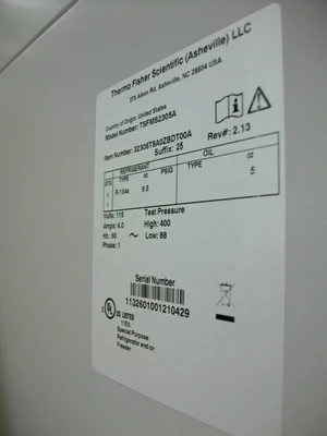 Used THERMO SCIENTIFIC TSFMS2305A Lab Refrigerators California US | Biotech Equipment Sales #1464753