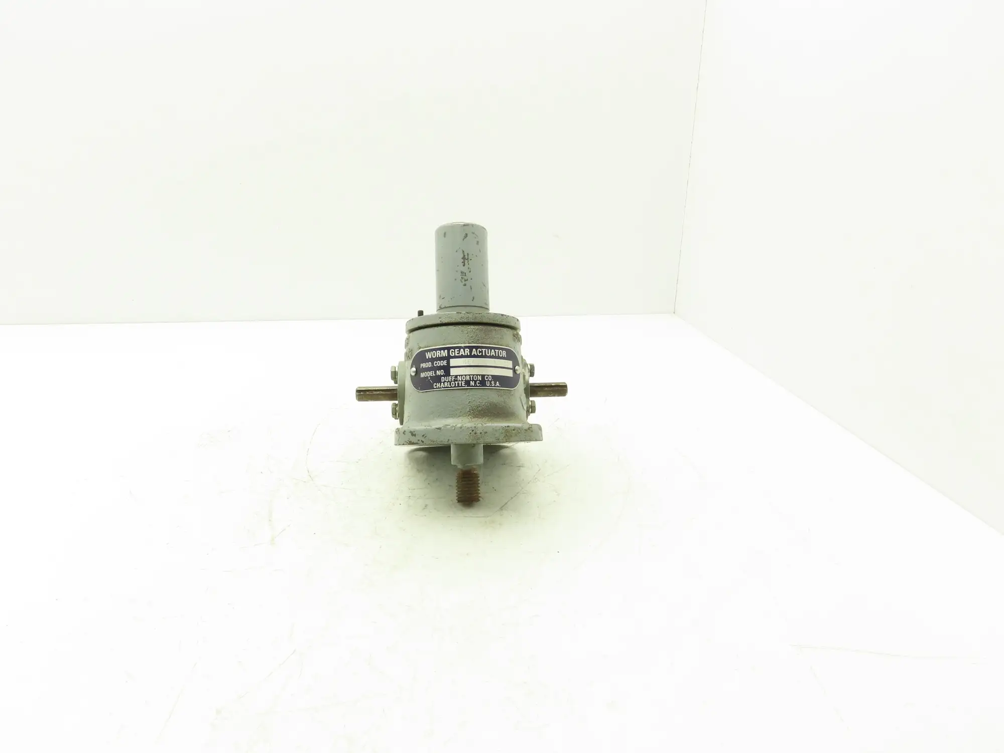 Duff-Norton TM9001-3 Worm Gear Actuator 4" Stroke 1/2" Dual Shafts
