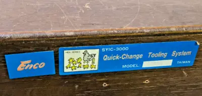 Enco SYIC-3000 Quick Change Tooling System Mill Chuck and Collet Set 2045511