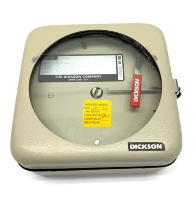 USED DICKSON SC4-350C-B-7 TEMPERATURE RECORDER 4"