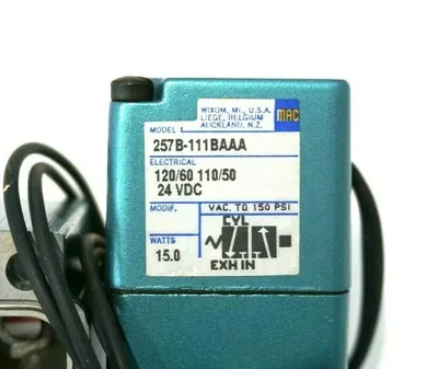 NEW MAC VALVES 257B-111BAAA SOLENOID SOLENOID VALVE 257B111BAAA