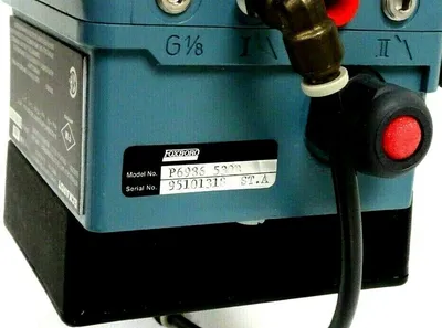 USED ECKARDT 6-986-530 I-P POSITIONER WITH SAUNDERS PISTON ACTUATOR P6986-530B