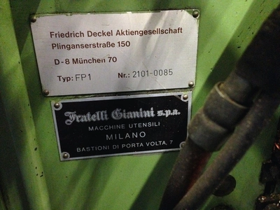 Used DECKEL FP1 Universal Mills IT | Gamba Macchine Srl #1281153