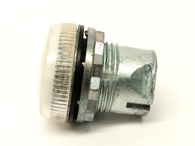 Used Allen-Bradley Pilot Light White LED Clear Metal No Contact Block 22mm Light Sources / LED Michigan US | Maverick Industrial Sales #1475303