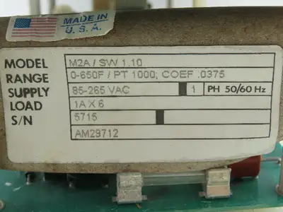 Sterlco M2A Temperature Control System Interface
