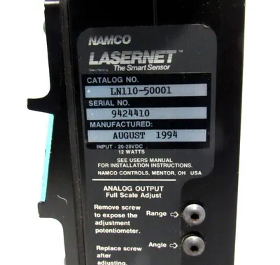 USED NAMCO LN110-50001 LASERNET SMART SENSOR LN11050001