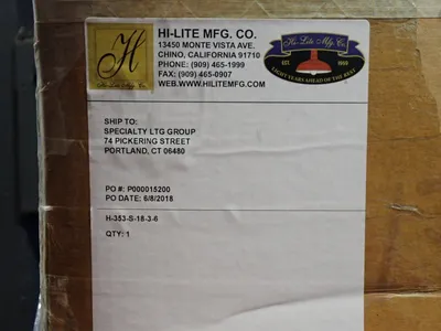 Used HILITE MFG CO. H353S1836 Lighting Ohio US | HGR 24 #883914