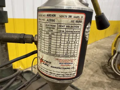 10 KVA ELECTRO ARC MODEL #2-DBQT TAP DISINTEGRATOR & ARC-ER HEAD : YOBRO #25002