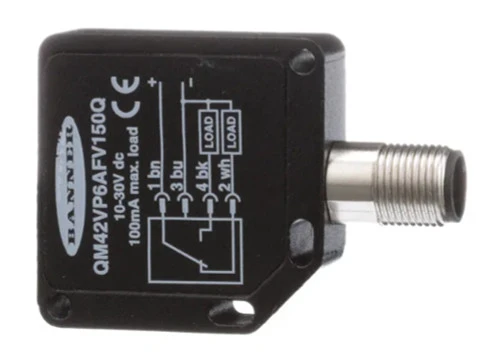 Banner QM42VP6AFV150Q 48697 QM42 Series Adjustable Field Sensor [New]