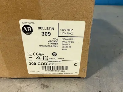 Used ALLENBRADLEY 309CODEEF Motor Controllers Ohio US | HGR 24 #1478310