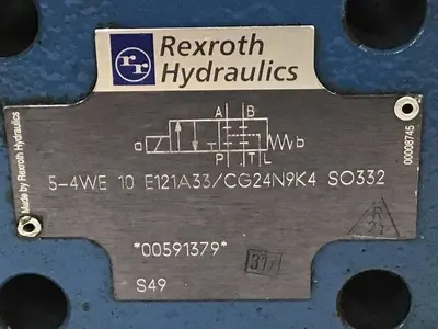Used REXROTH 54WE10E121A33 CG24N9K4 SO332 Valves/Fittings Michigan US | Ideal Machinery #1260263