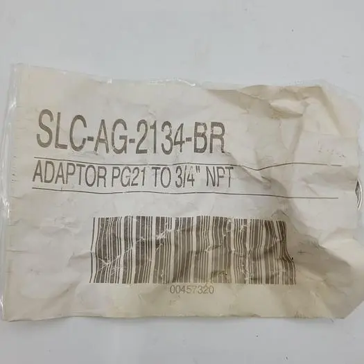 New | in-Stock SEALCON SEALCON SLC-AG-2134-BR NICKEL PLATED BRASS THREAD ADAPTER PG 21 TO 3/4″ NPT Valves/Fittings | ND Industrial Surplus #1221365