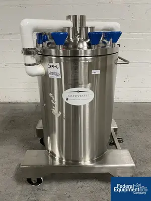 USED ITT 125 Liter Integrated Biosystems Cryovessel, 316L S/S, 50/65#
