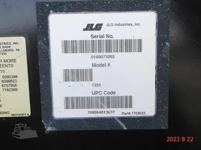 Used 2015 JLG 1255 Aerial Work Platforms New York US | Beck Equipment #1506453