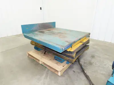 Advance Hydraulic Scissor Lift and Tilt Table 3500lb 48x48" 45° 36" Travel 120V