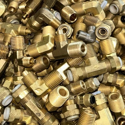 Extra Large Assorted Lot of Connectors Various Elbows,Tees,Straight,etc