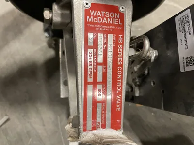 Watson McDaniel HB1010R-17N-PA100 2″ 316SS Control Valve w/ 6DR5010 Positioner