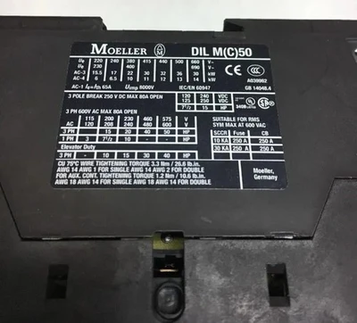 USED Moeller DIL M50