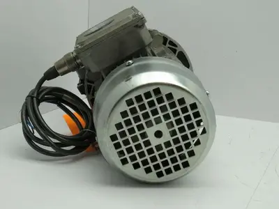 Motovario T71-B4 Motor 3PH 0.5Hp 208-230V W/NMRV040 Gear Reducer 20:1 12MM Shaft