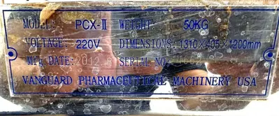 USED VANGUARD PHARMACEUTICAL PC-II