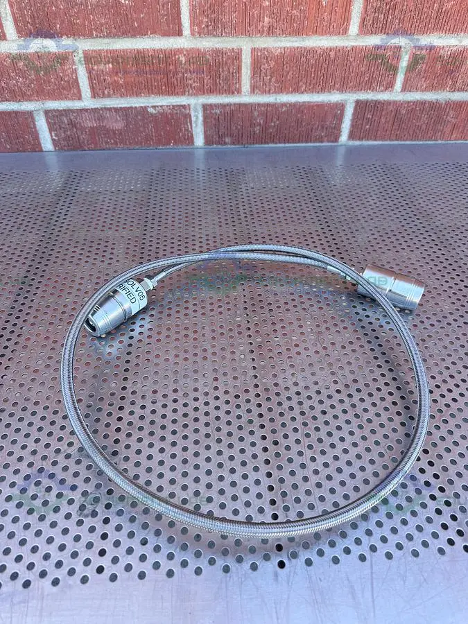 USED 66" STAINLESS STEEL FLEXIBLE BRAIDED HOSE W/ QUICK CONNECTIONS