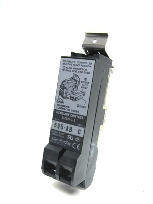 Allen Bradley 595-AB Auxiliary Contact 1 NO 1 NC Size 0-5 600 Vac New