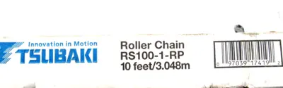 NEW TSUBAKI RS100-1-RP ROLLER CHAIN 10' RS1001RP