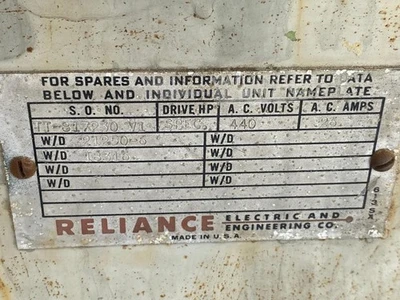 USED Reliance Electric 4289342863468632478237