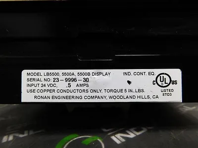 USED RONAN LB5500, 5500A, 5500B