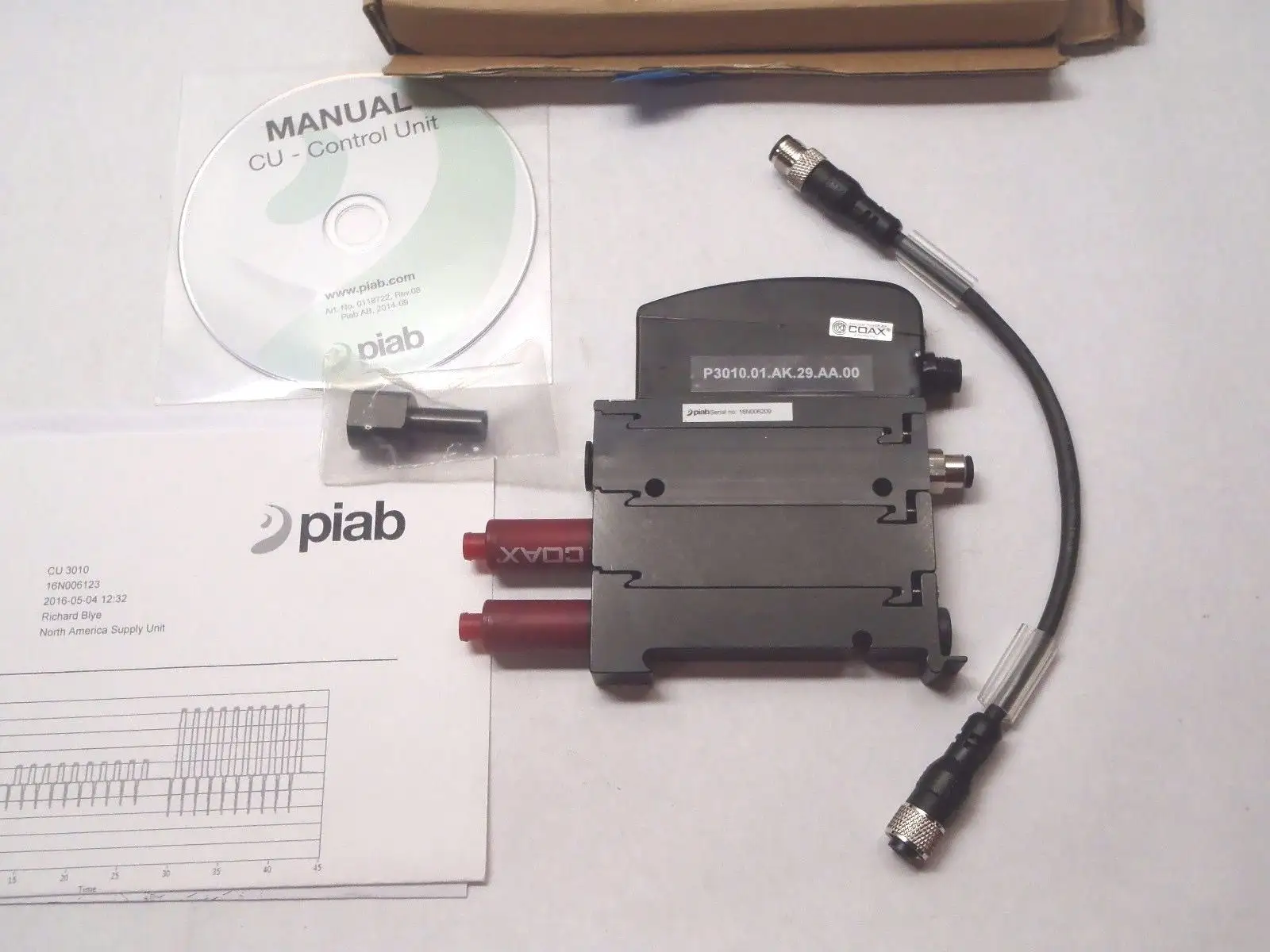 New | in-Stock Piab PIAB P3010.01.AK.29.AA.00 Vacuum Pumps Michigan US | Maverick Industrial Sales #1397862