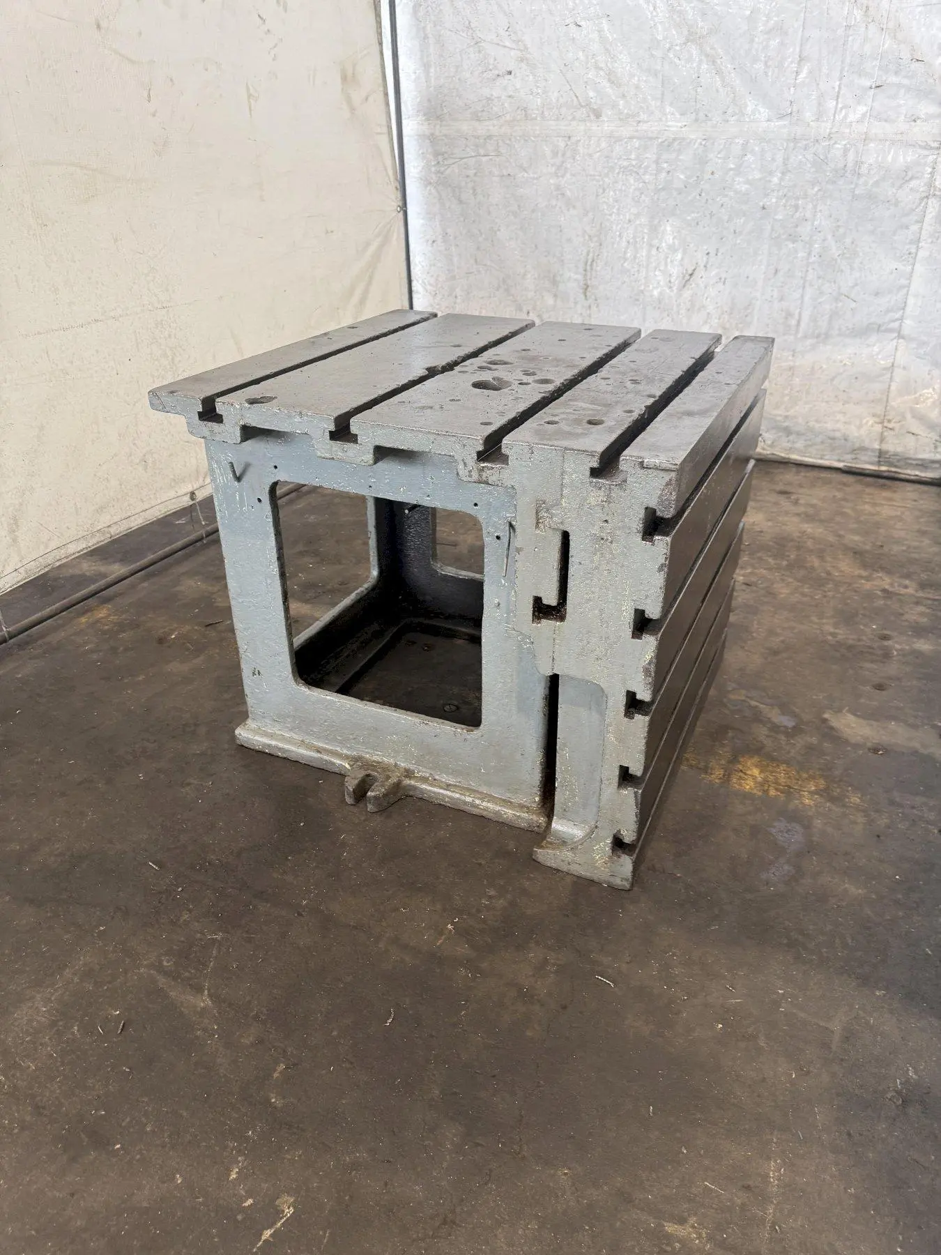 28" W X 28" D X 24" T CARLTON T-SLOTTED DRILL BOX TABLE. STOCK # 0432226