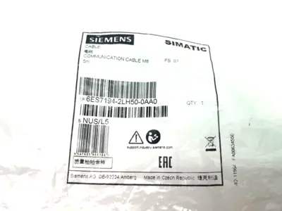 NEW SIEMENS SIMATIC COMMUNICATION BUS CABLE 5M LENGTH M8 CONNECTION