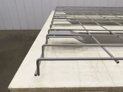 New Pallet Rack Wire Deck 60x46" Waterfall 4 Flared Channel Racking 2500lb Mesh