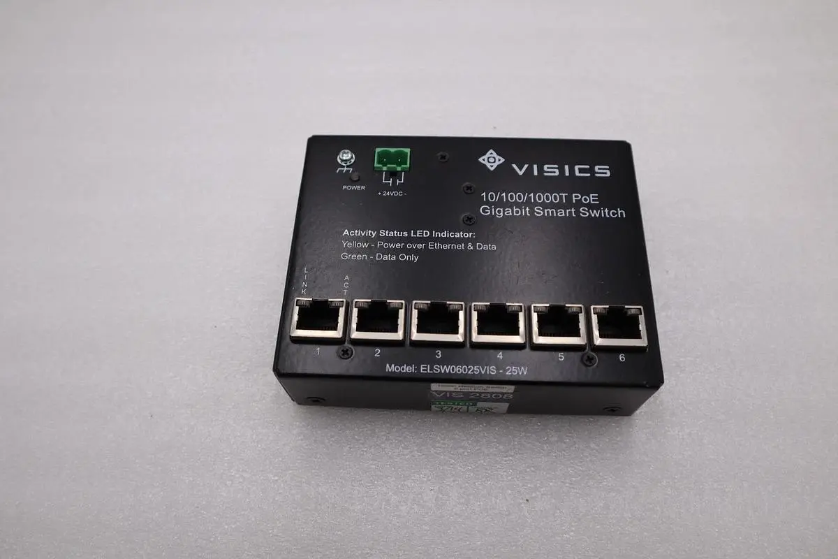 VISICS ELSW06025VIS-25W ETHERNET SWITCH ESWITCH 6 STOCK H842A