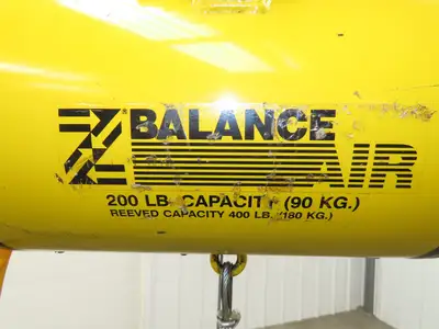 Ingersoll Zimmerman BW020120 Pneumatic Air Balancer 6' Travel 400Lb w/Load Block