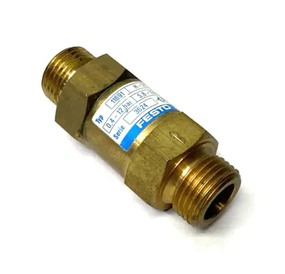 USED FESTO NON-RETURN VALVE, BRASS BODY, H-1/2-B