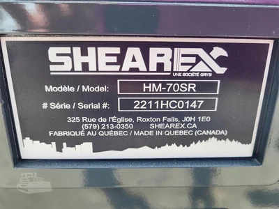 New | in-Stock SHEAREX HM70-SR Skid Steer Brush Cutters South Carolina US | National Equipment Dealers #1453960