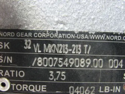 Nord SK32-VLMKN213-213T  In Line Speed Reducer 3.75:1 Ratio